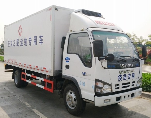庆铃五十铃600P单排5.1米冷藏车