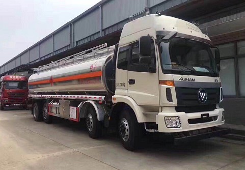 福田欧曼前四后六24吨铝合金油罐车