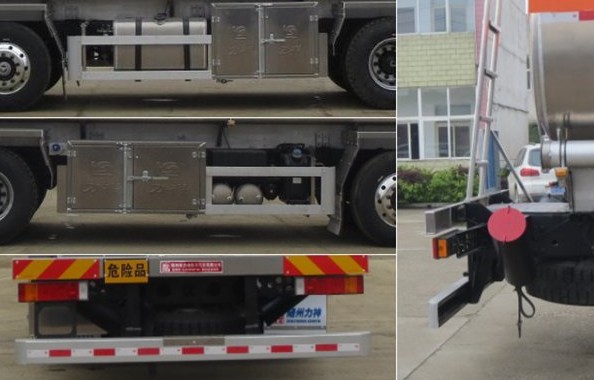 25吨东风天龙前四后八铝合金油罐车泵箱位置图片 25吨东风天龙前四后八铝合金油罐车泵箱位置图片