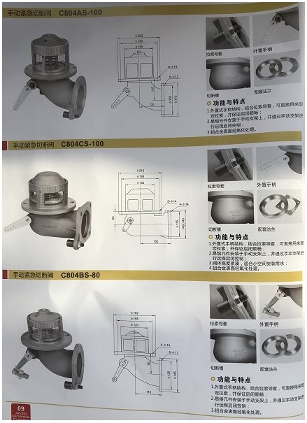 浙江嘉隆铝合金紧急切断阀图片 浙江嘉隆铝合金紧急切断阀图片