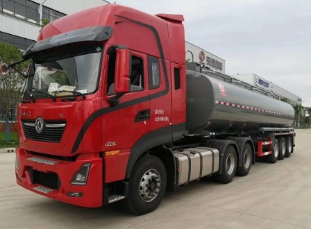 随州力神醒狮牌SLS9400GPG型普通液体运输半挂车 随州力神醒狮牌SLS9400GPG型普通液体运输半挂车