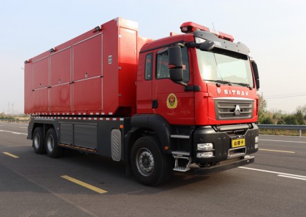 拉消防机器人的消防车_消防器材运输车_博利牌BLT5210TXFZX80/JY-S6型自装卸式消防车 拉消防机器人的消防车_消防器材运输车_博利牌BLT5210TXFZX80/JY-S6型自装卸式消防车